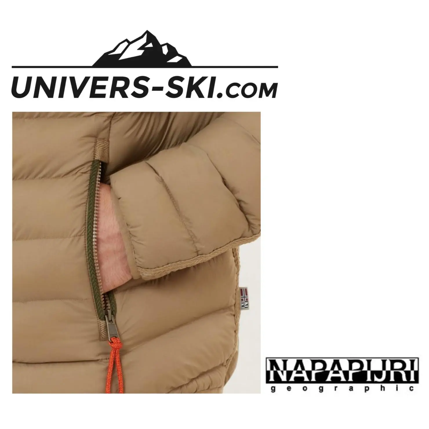 Veste Homme NAPAPIJRI ARTICAGE BEIGE 2023 â Image 3