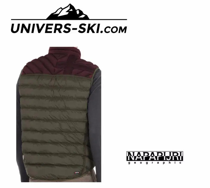 Veste De Ski Sans Manches NAPAPIJRI Homme Articage Kaki 2023 â Image 2