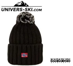 Bonnet NAPAPIJRI à Pompon Itang Paillettes Noir 2023