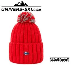 Bonnet NAPAPIJRI à Pompon Itang Paillettes Rouge 2023