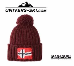 Bonnet NAPAPIJRI à Pompon Semiury Bordeaux 2022