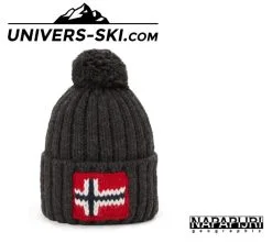 Bonnet NAPAPIJRI à Pompon Semiury Gris Foncé 2023