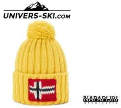 Bonnet NAPAPIJRI à Pompon Semiury Jaune 2023