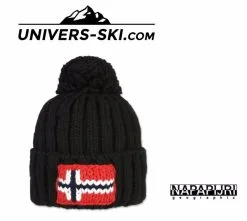 Bonnet NAPAPIJRI à Pompon Semiury Noir 2023