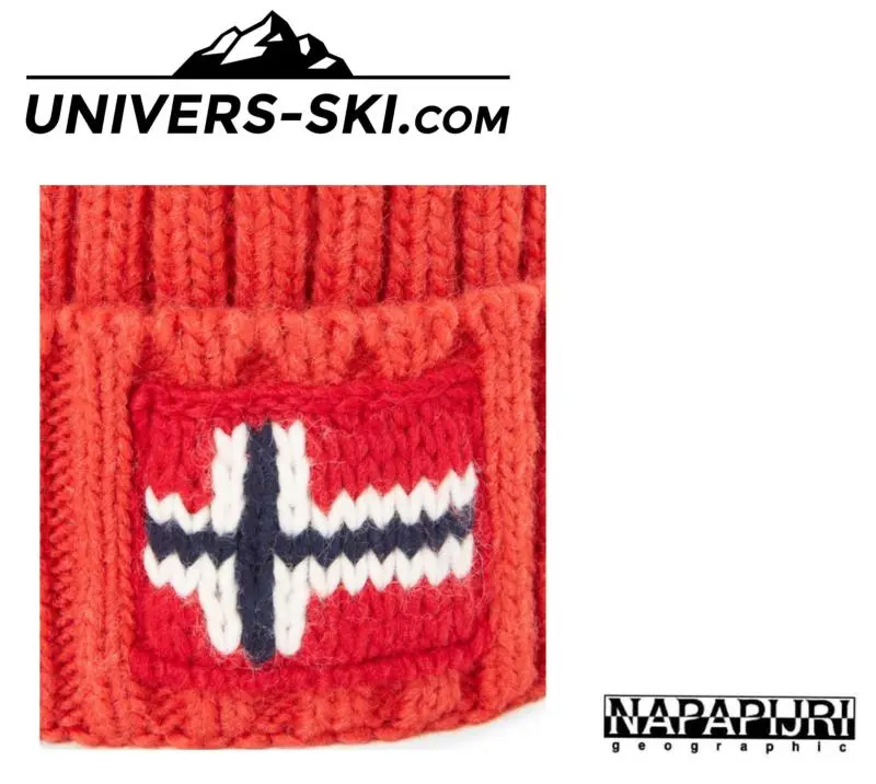 Bonnet NAPAPIJRI Ă Pompon Semiury Orange Rouge 2022 â Image 2