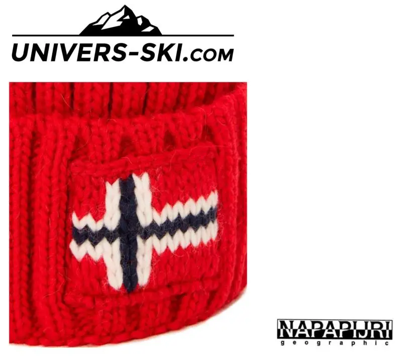 Bonnet NAPAPIJRI Ă Pompon Semiury Rouge 2023 â Image 2