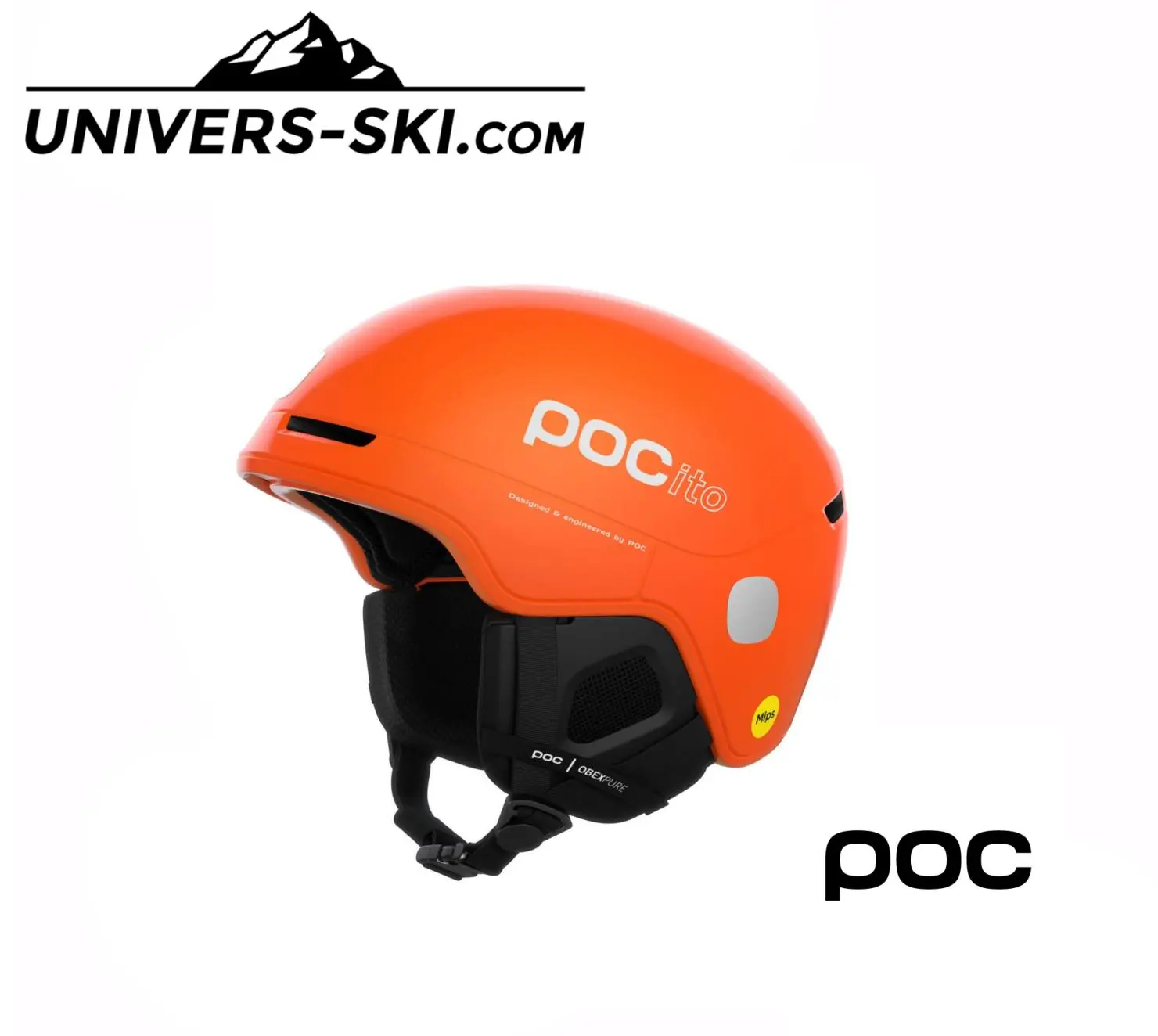 Casque De Ski Pocito Obex Mips Fluorescent Orange 2023