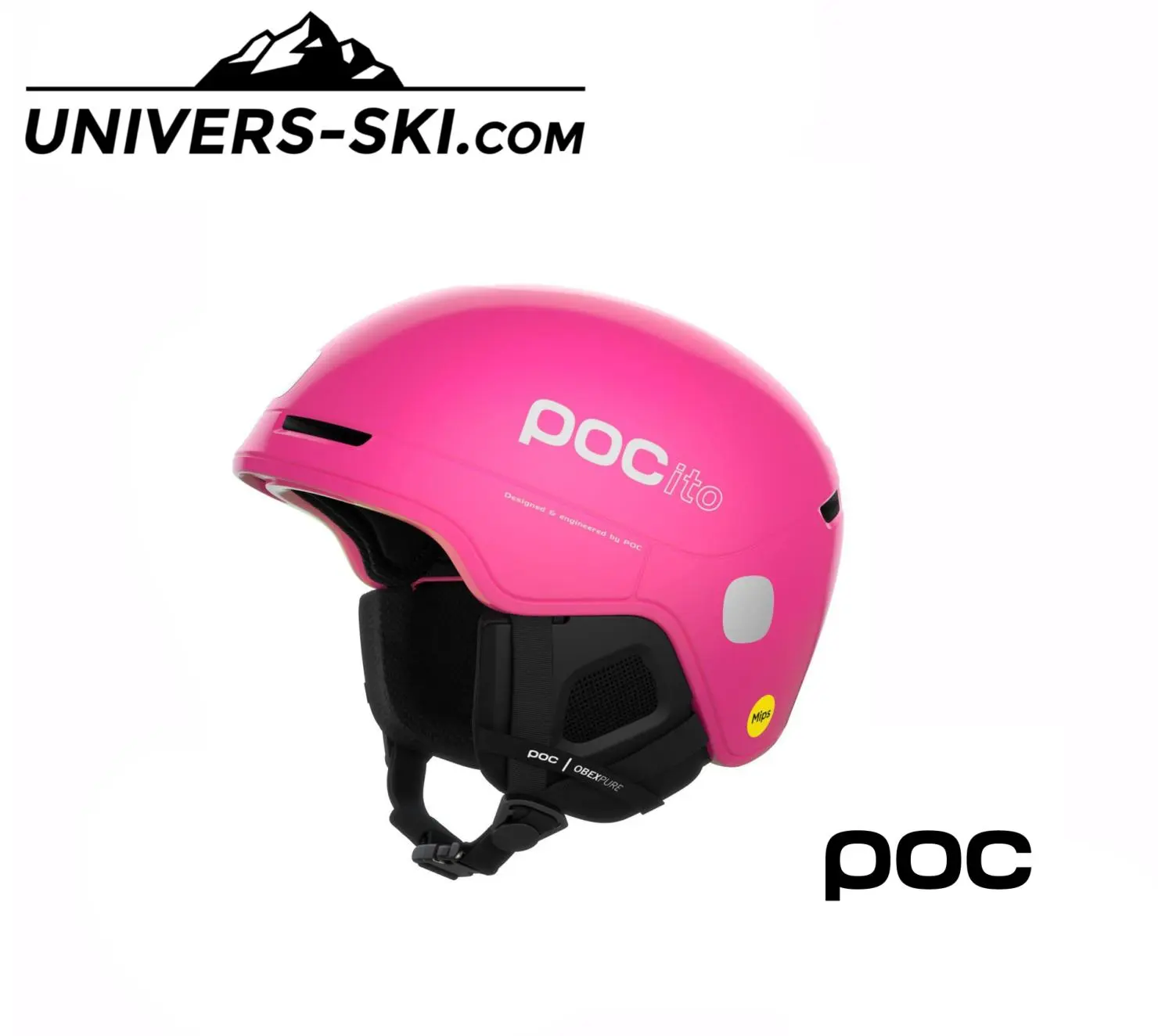 Casque De Ski Pocito Obex Mips Fluorescent Pink 2023