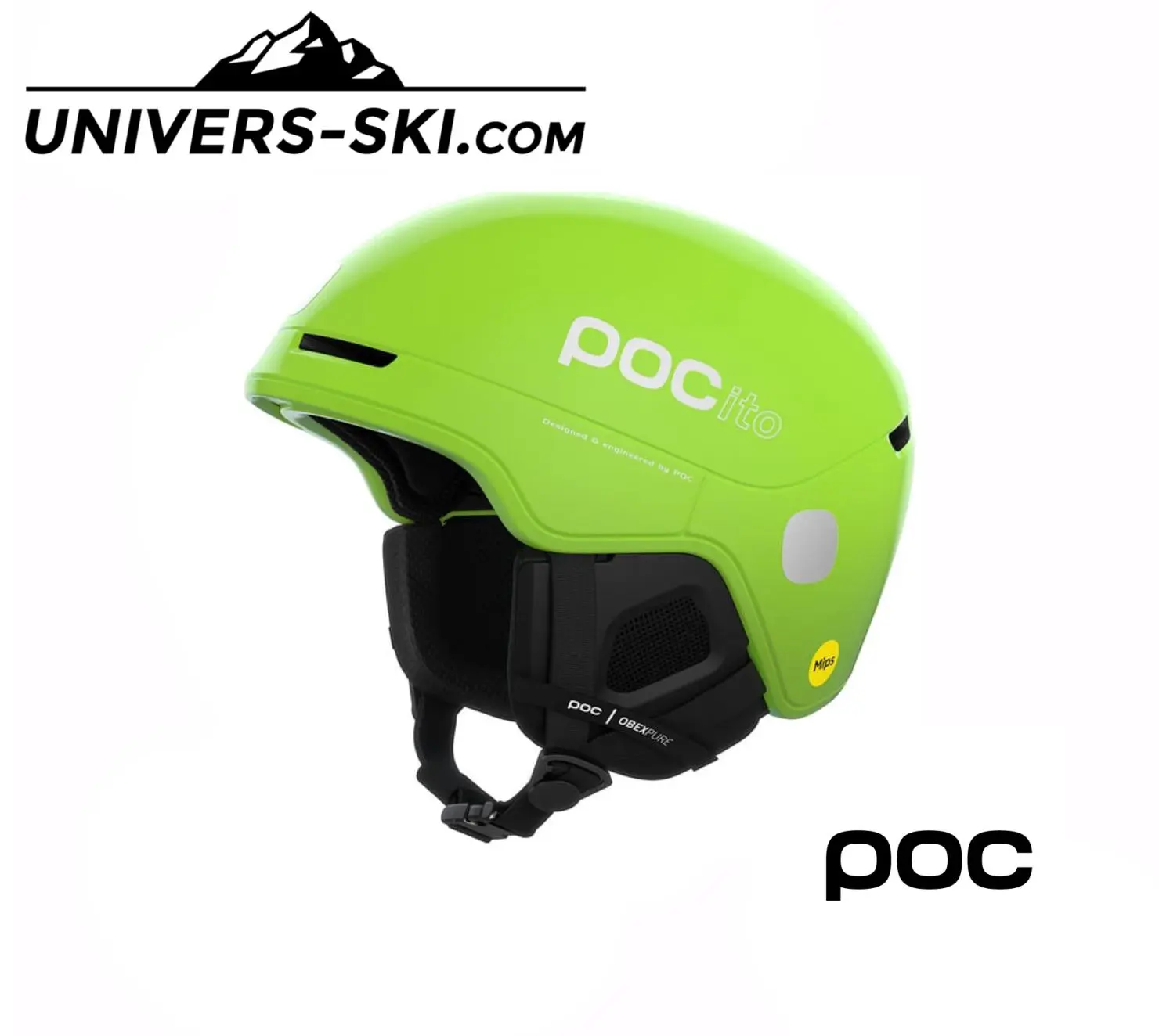 Casque De Ski Pocito Obex Mips Fluorescent Yellow/Green 2023