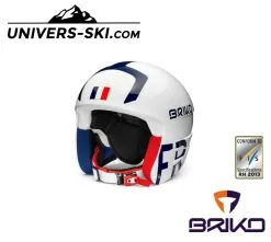 Casque De Ski Junior BRIKO Vulcano FIS 6.8 Junior FRANCE BLANC 2023