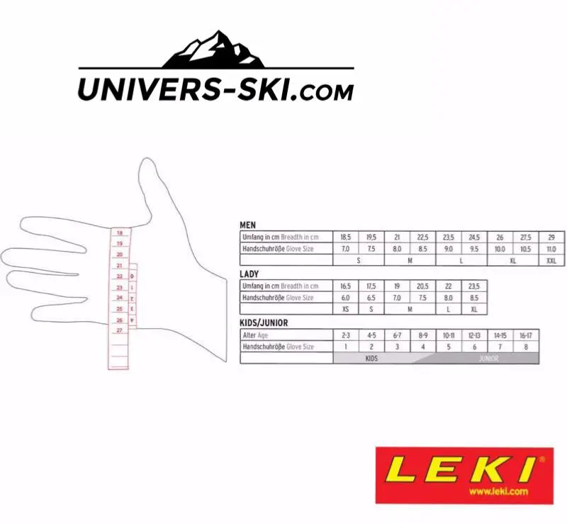 Gants De Ski LEKI Junior Worldcup Race Coach Flex S GTX – Image 2