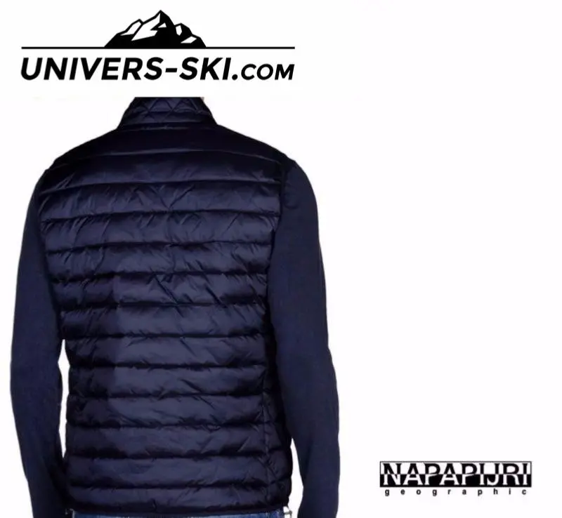 Gilet Sans Manches NAPAPIJRI Aerons Bleu Marine Vest 2023 Homme â Image 3