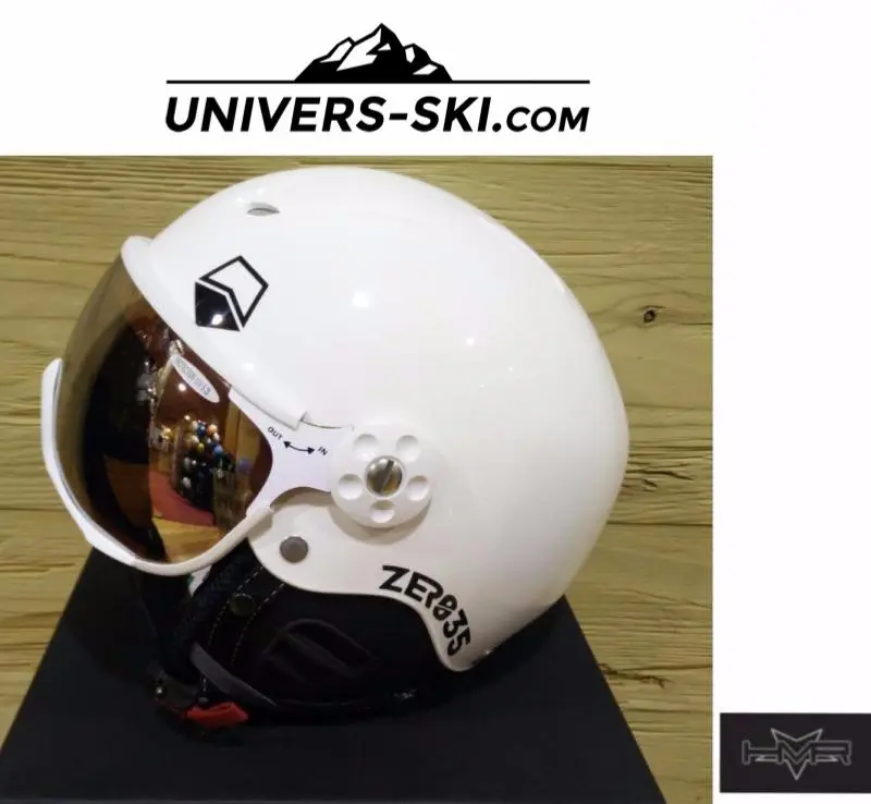 Casque Ski HMR Zero 35 Blanc Avec Visière – Image 2