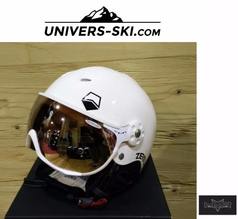 Casque Ski HMR Zero 35 Blanc Avec Visière