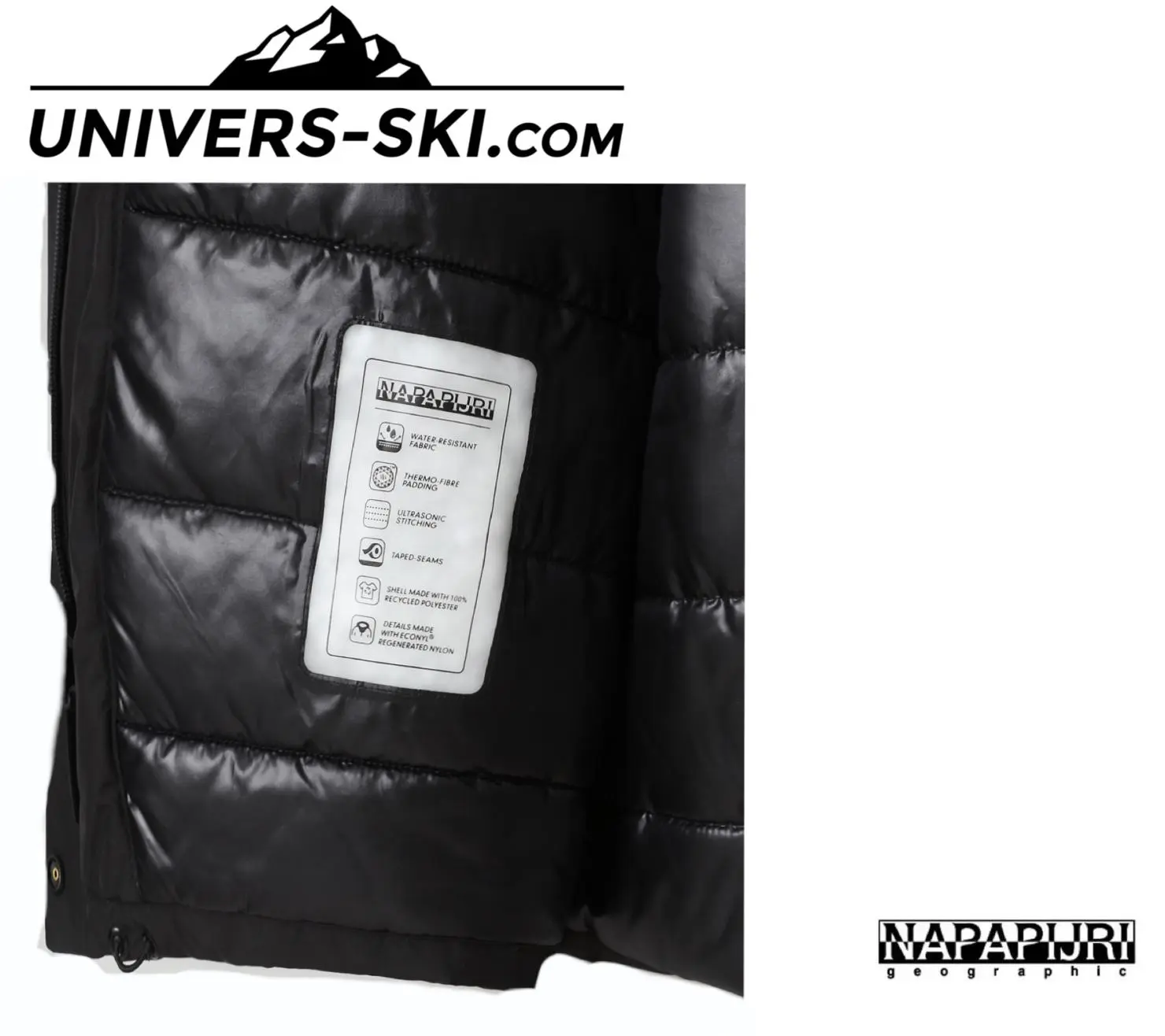 Veste De Ski NAPAPIJRI Homme Kelvin Noir 2023 â Image 4