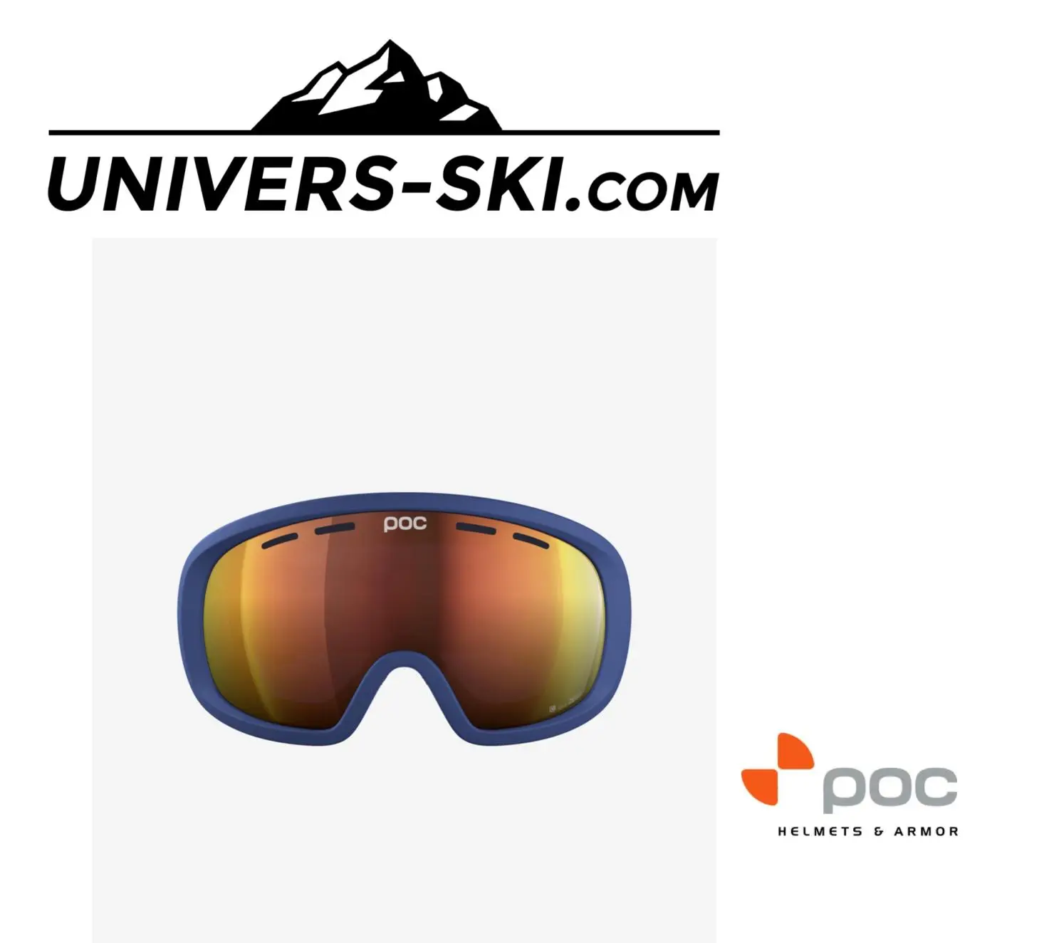 Masque De Ski POC Fovea Mid Clarity Lead Blue 2023 – Image 2