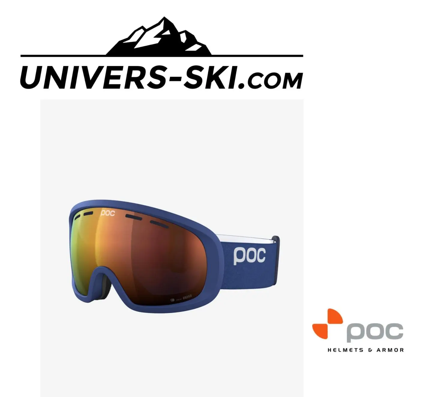 Masque De Ski POC Fovea Mid Clarity Lead Blue 2023