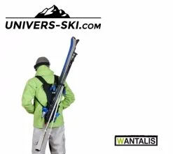 Porte Skis Wantalis Mains Libres Adulte Noir