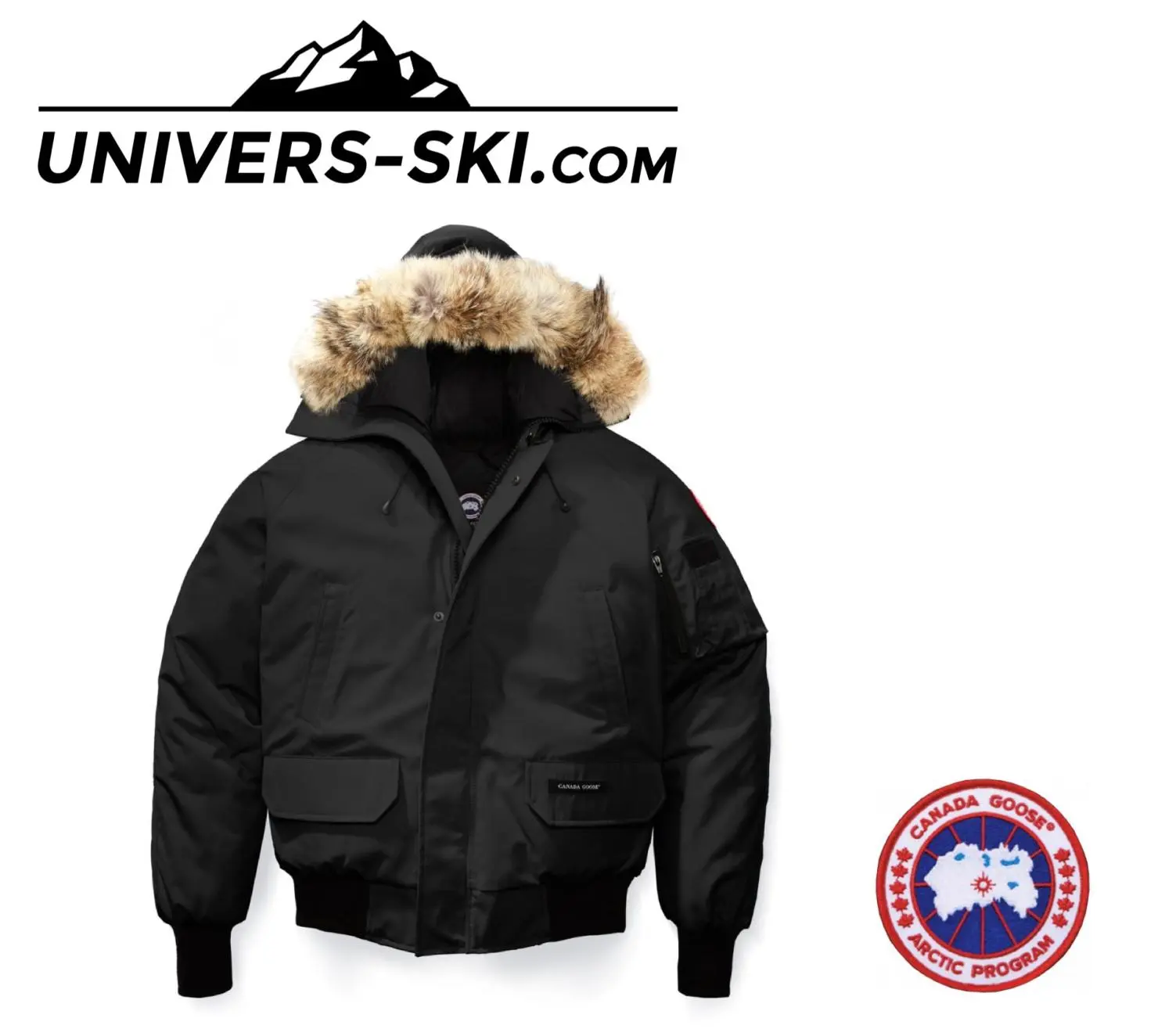 Parka Canada Goose Chilliwack Bomber Noir Homme 2023
