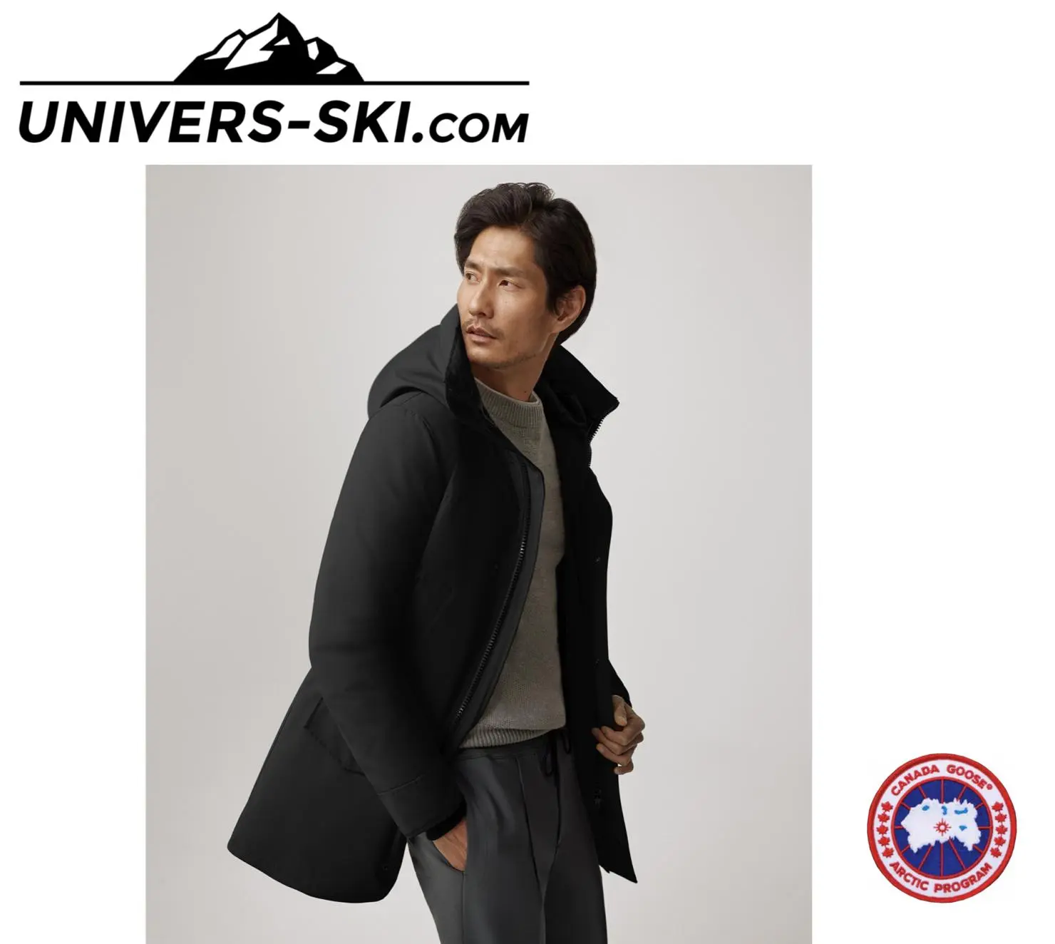 Parka Canada Goose Langford No Fur Homme Noir 2023 â Image 3