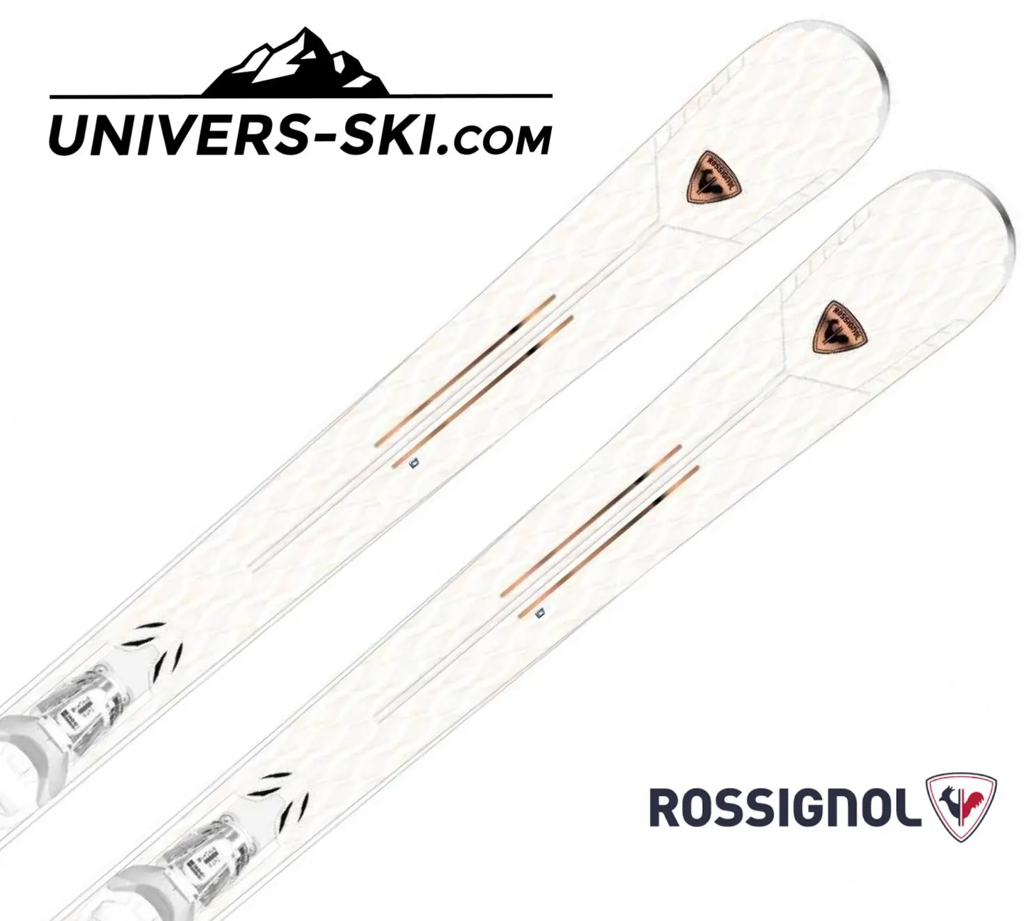 Ski ROSSIGNOL STRATO Women Blanc 2022 + Xpress 11 – Image 2