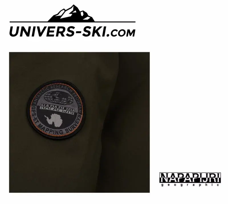 Veste De Ski NAPAPIJRI Skidoo Femme Kaki 2023 â Image 3