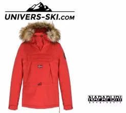 Veste NAPAPIJRI Skidoo Femme Eco Fur ORANGE Rouge 2023