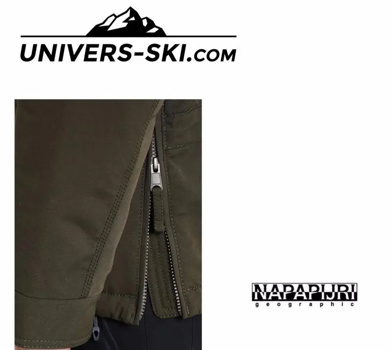 Veste Parka NAPAPIJRI Skidoo KAKI Homme 2023 â Image 3