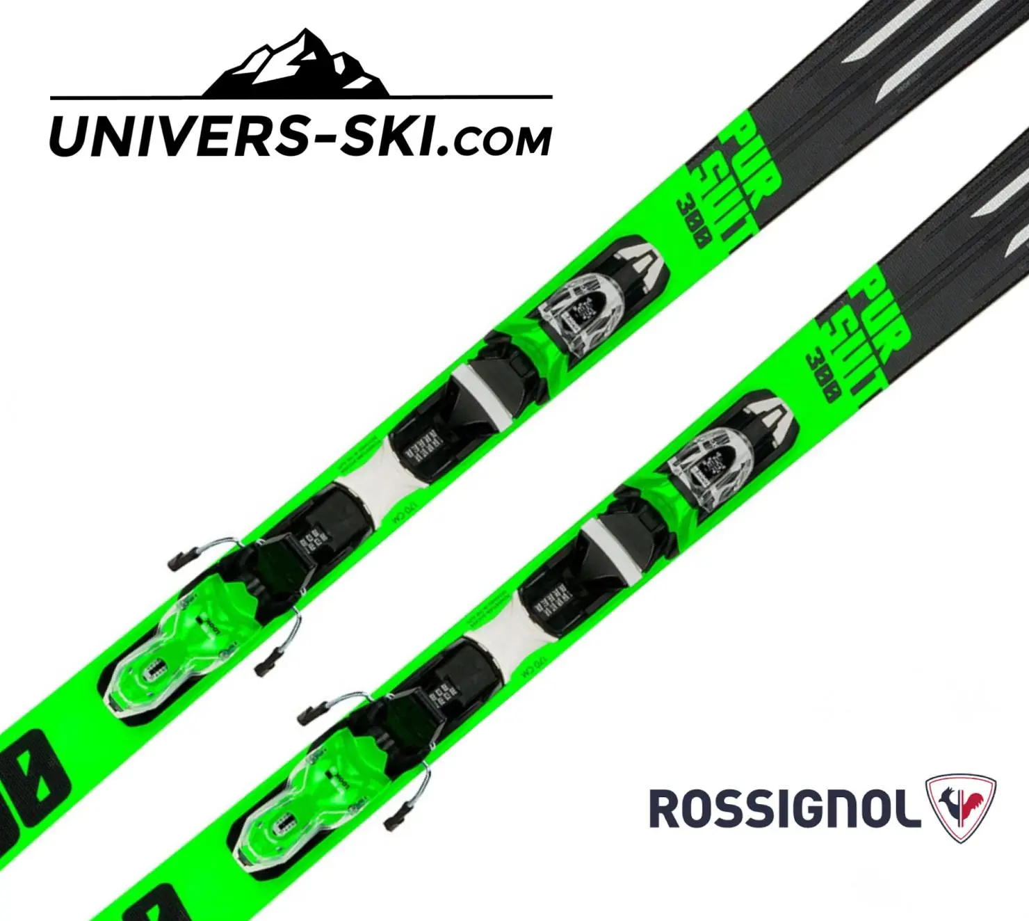 Ski ROSSIGNOL PURSUIT 300 2018 + Xpress 11 Black Green – Image 3