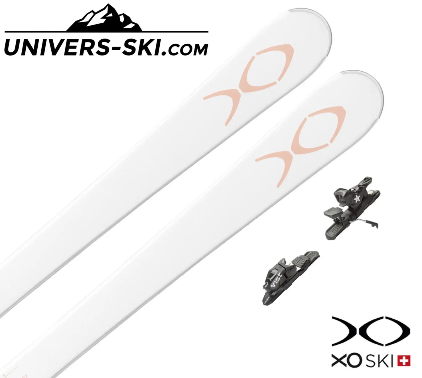 Ski Exonde XO V7 Powdery Pink 2023 + Fixations Vist – Image 2