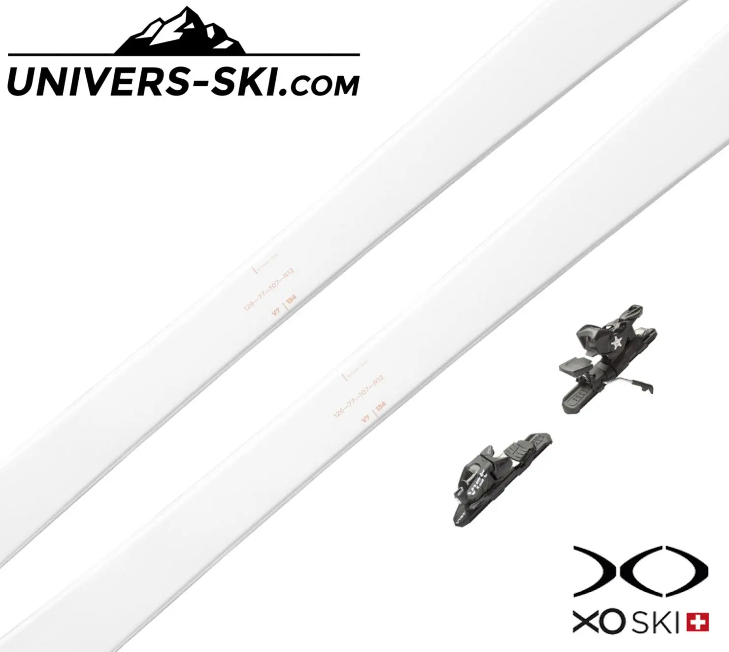 Ski Exonde XO V7 Powdery Pink 2023 + Fixations Vist – Image 3