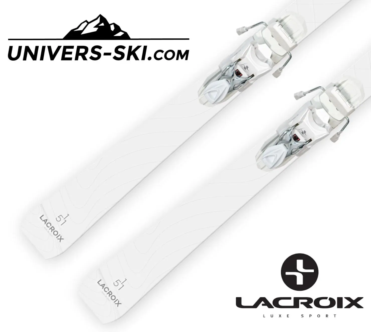 Ski LACROIX Pearl Femme 2023 + Fixation Vist – Image 4