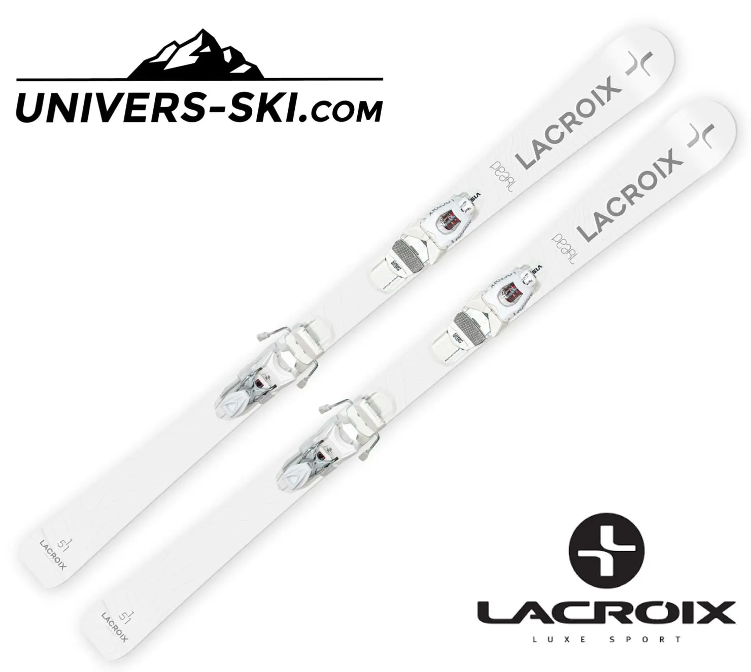 Ski LACROIX Pearl Femme 2023 + Fixation Vist