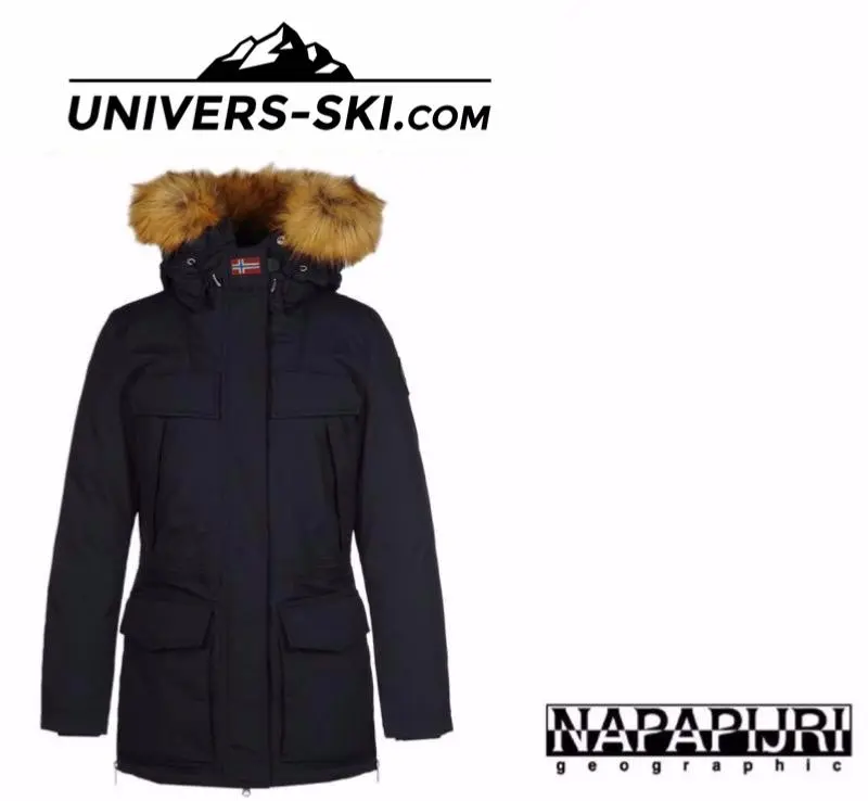 Veste Parka NAPAPIJRI Femme Skidoo Open Long Bleu Marine 2023
