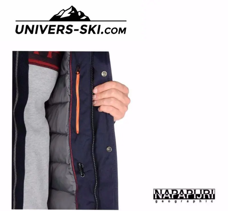 Parka NAPAPIJRI Homme Skidoo Open Long Bleu Marine 2023 â Image 2