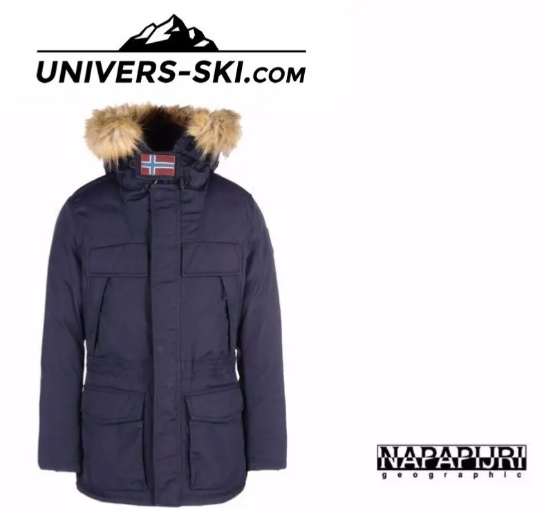 Parka NAPAPIJRI Homme Skidoo Open Long Bleu Marine 2023