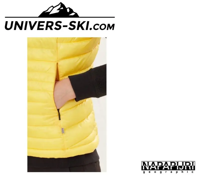Gilet Sans Manches NAPAPIJRI Aerons Femme Jaune 2023 â Image 2