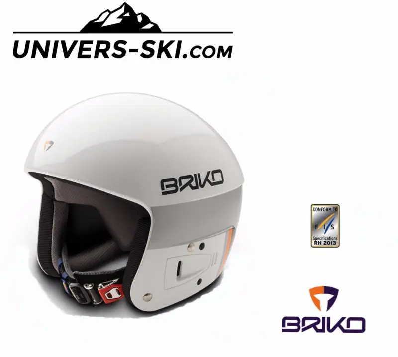 Casque De Ski BRIKO Vulcano FIS 6.8 BLANC ADULTE 2023