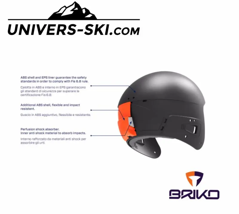 Casque De Ski BRIKO Vulcano FIS 6.8 BLANC ADULTE 2023 – Image 3