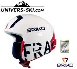Casque De Ski BRIKO Vulcano FIS 6.8 FRANCE Blanc Adulte 2023
