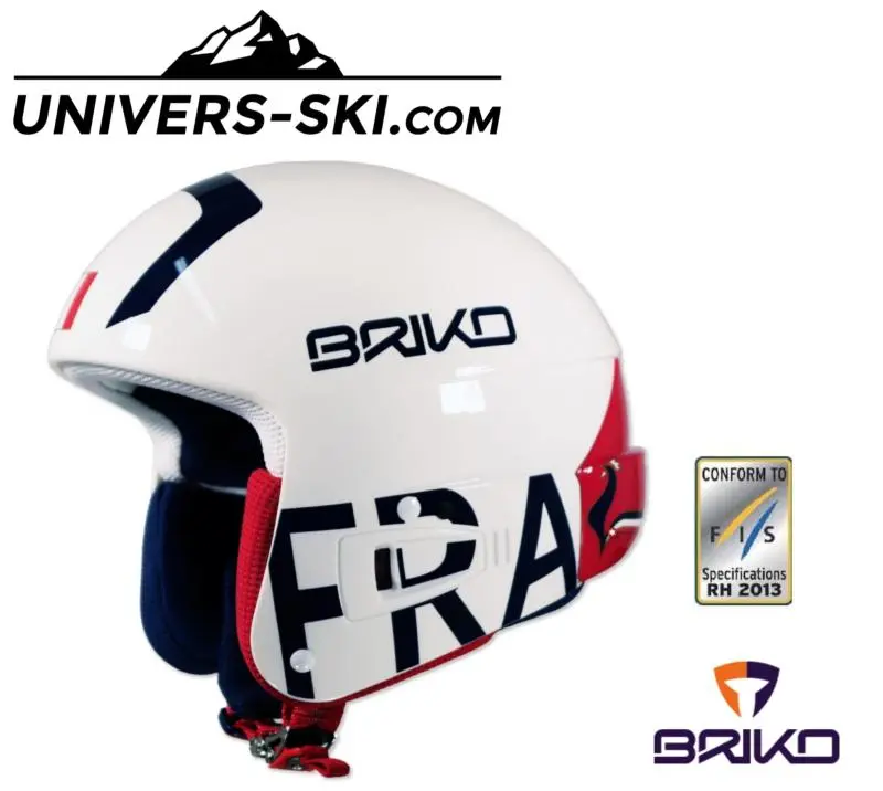 Casque De Ski BRIKO Vulcano FISÂ 6.8 FRANCE Blanc Adulte 2023