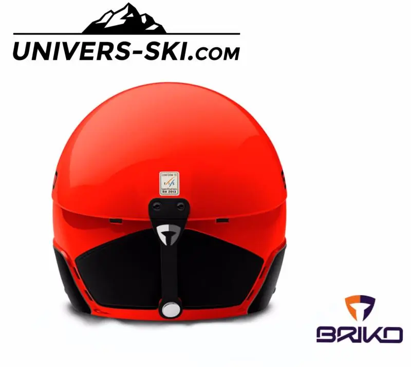 Casque De Ski Junior BRIKO Vulcano FIS 6.8 ORANGE FLUO 2023 – Image 2