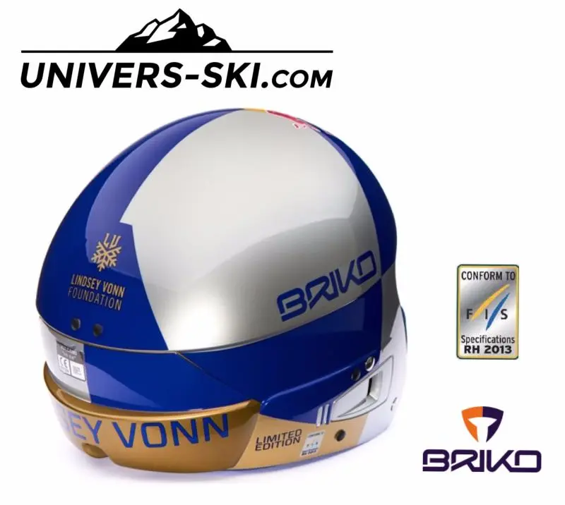 Casque De Ski BRIKO Vulcano RED BULL LINDSAY VONN FIS Adulte 2023 – Image 3