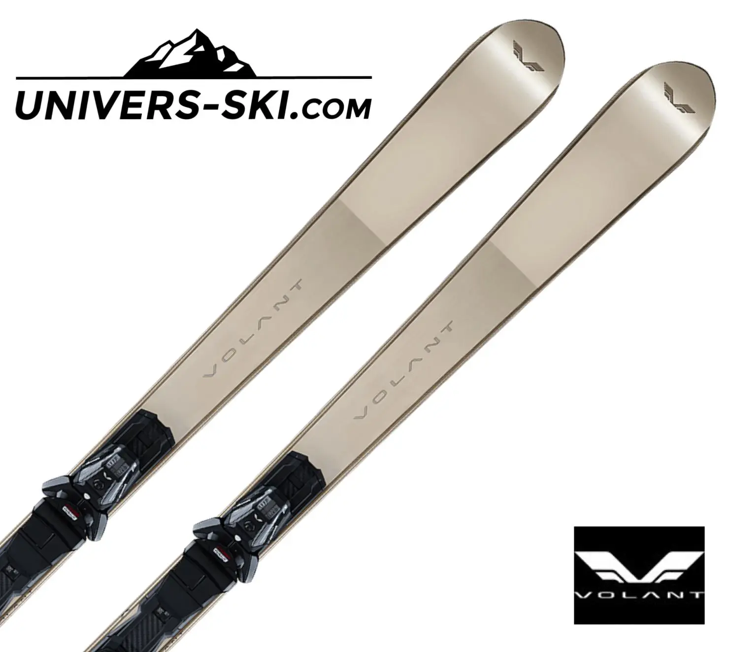 Ski Volant Champagne + Fixations M11 GW 2023 – Image 2