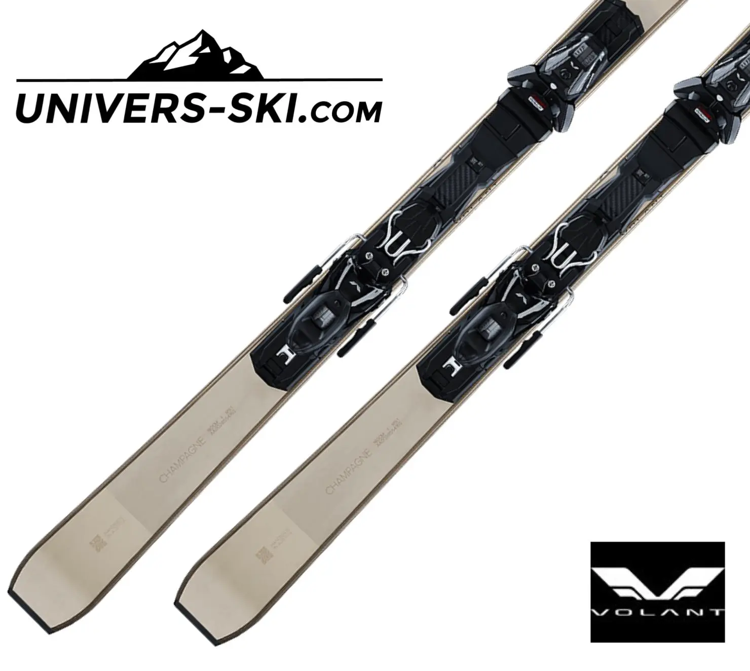 Ski Volant Champagne + Fixations M11 GW 2023 – Image 4