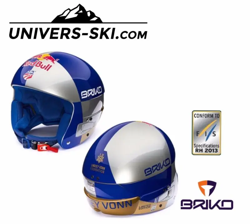 Casque De Ski BRIKO Vulcano RED BULL LINDSAY VONN FIS Adulte 2023 – Image 2