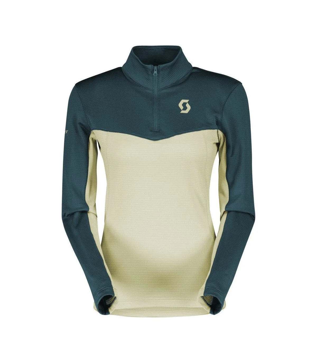 Rossignol W PULLOVER DEFINED LIGHT ARUBA GREEN / PALE YELLOW