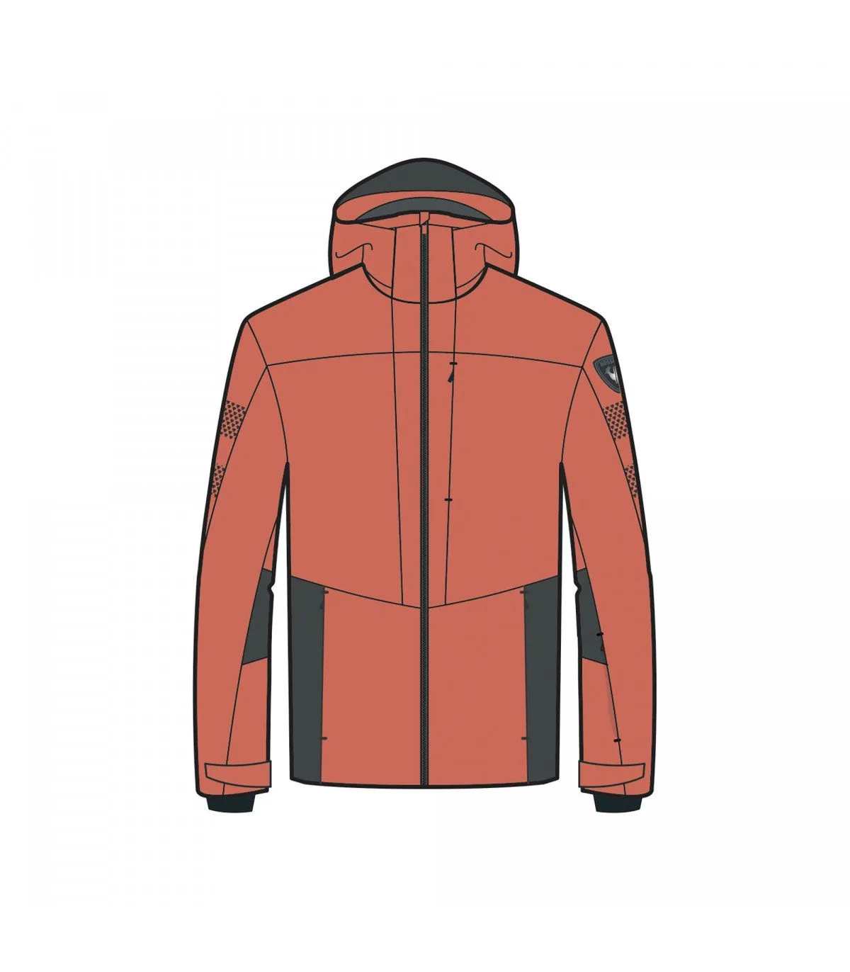 Rossignol ALL SPEED JKT 421 OXY ORANGE